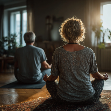 Спокійна атмосфера йога-студії